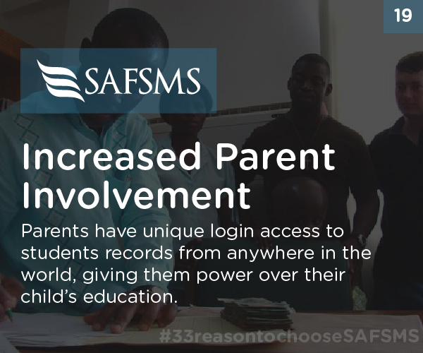 Increased Parental Involvement with SAFSMS